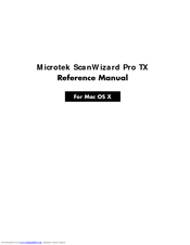 Microtek ScanMaker 8700 Pro Reference Manual