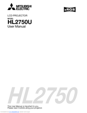 Mitsubishi Electric HL2750 User Manual