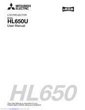Mitsubishi Electric HL650U User Manual