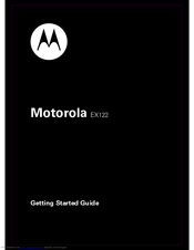 Motorola EX122 Getting Started Manual