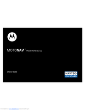 Motorola MOTONAV TN555 User Manual