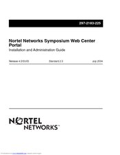 Nortel Web Center Portal Installation And Administration Manual