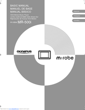 Olympus MR500i - m:robe - Digital AV Recorder Basic Manual