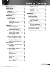 Optoma EW615i User Manual