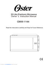 Oster OMW-1144 Owner's Instruction Manual