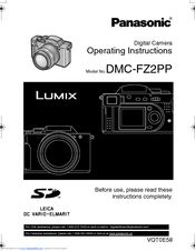 Panasonic Lumix DMC-FZ2 Operating Instructions Manual