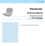 Panasonic Toughbook CF-19PJRFXAM Reference Manual