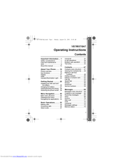 Panasonic VS7 Operating Instructions Manual