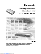 Panasonic BB-HHCS301A Operating Instructions Manual