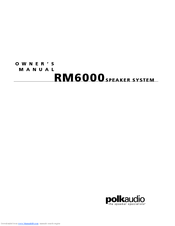 Polk Audio RM6000 Owner's Manual