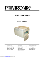 Printronix L7032 User Manual