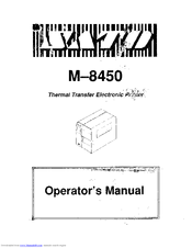 SATO M-8450 Operator's Manual