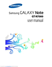 Samsung Galaxy Galaxy Note User Manual