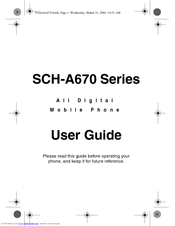 Samsung SCH-A670 User Manual