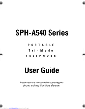 Samsung SPH-A540SR User Manual