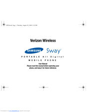 Samsung Sway User Manual