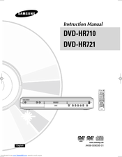 Samsung DVD-HR721 Instruction Manual