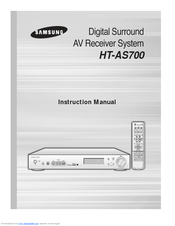 Samsung HT-AS700 Instruction Manual