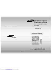 Samsung MAX-KC650 Instruction Manual