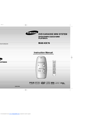 Samsung MAX-KX75 Instruction Manual