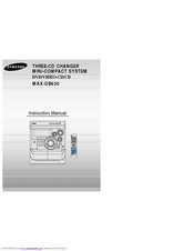 Samsung MAX-DB630 Instruction Manual