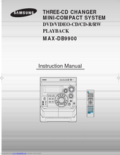 Samsung MAX-DB9900 Instruction Manual
