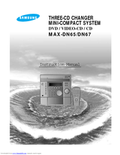 Samsung MAX-DN67 Instruction Manual