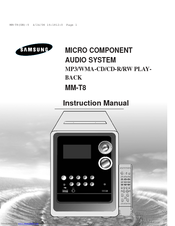 Samsung MM-T8 Instruction Manual