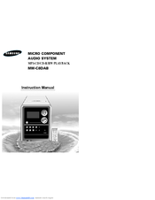 Samsung MM-C8DAB Instruction Manual