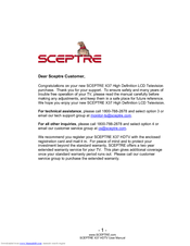Sceptre X37 User Manual