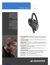 Sennheiser EZX 60 Specifications