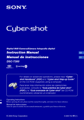 Sony DSC-T300/B - Cyber-shot Digital Still Camera Instruction Manual