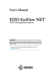 EIZO ECOVIEW NET - Manual