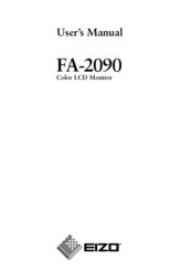 EIZO FA-2090 User Manual