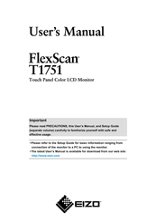 EIZO FLEXSCAN T1751 - Manual