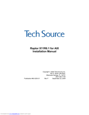 Tech Source Raptor X11R6.1 Installation Manual