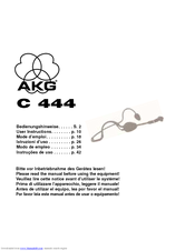AKG C 444 User Instructions