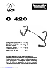 AKG C 420 User Instructions