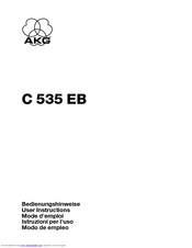 AKG C 535 EB User Instructions