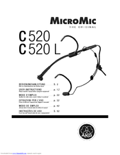 AKG MicroMic C 520 User Instructions