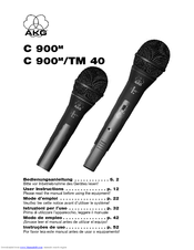 AKG C 900-TM 40 User Instructions