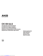 AKG CK 69-ULS User Instructions