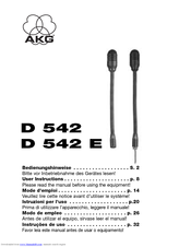 AKG D 542 E User Instructions