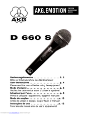 AKG D660 S User Instructions