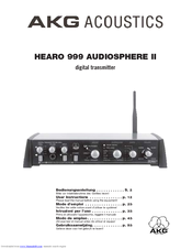 AKG HEARO 999 AUDIOSPHERE - User Instructions