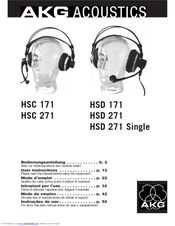 AKG HSC 171 User Instructions