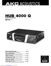 AKG HUB 4000 Q User Instructions