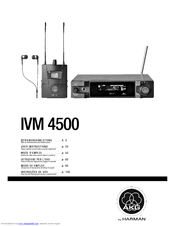 AKG SPR 4500 User Instructions