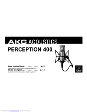 AKG PERCEPTION 400 User Instructions
