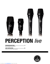 AKG PERCEPTION LIVE P 4 - User Instructions